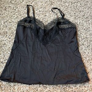 Vintage Vanity Fair Black Nylon Camisole
